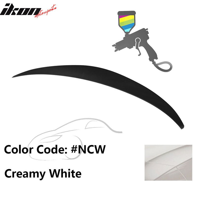 2010 - 2015 Hyundai Elantra OE Style Rear Trunk Spoiler ABSPainted NCW Creamy WhiteIkon Motorsports