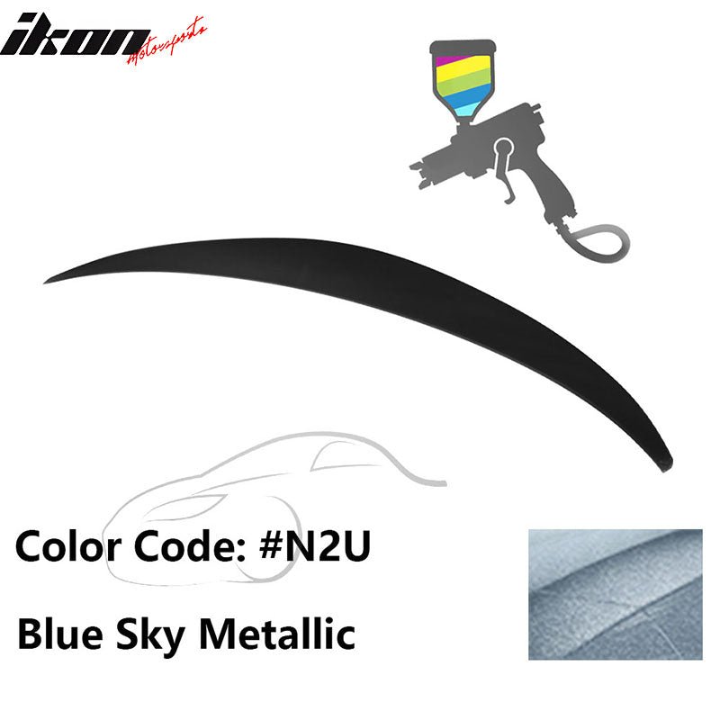 2010 - 2015 Hyundai Elantra OE Style Rear Trunk Spoiler ABSPainted N2U Blue Sky MetallicIkon Motorsports