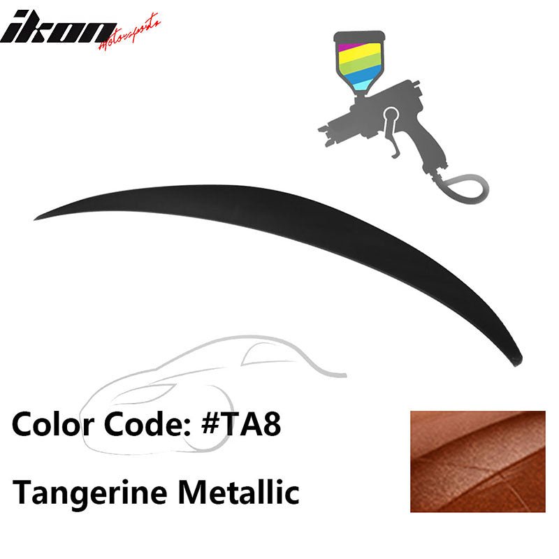 2010 - 2015 Hyundai Elantra OE Style Rear Trunk Spoiler ABSPainted TA8 Tangerine MetallicIkon Motorsports