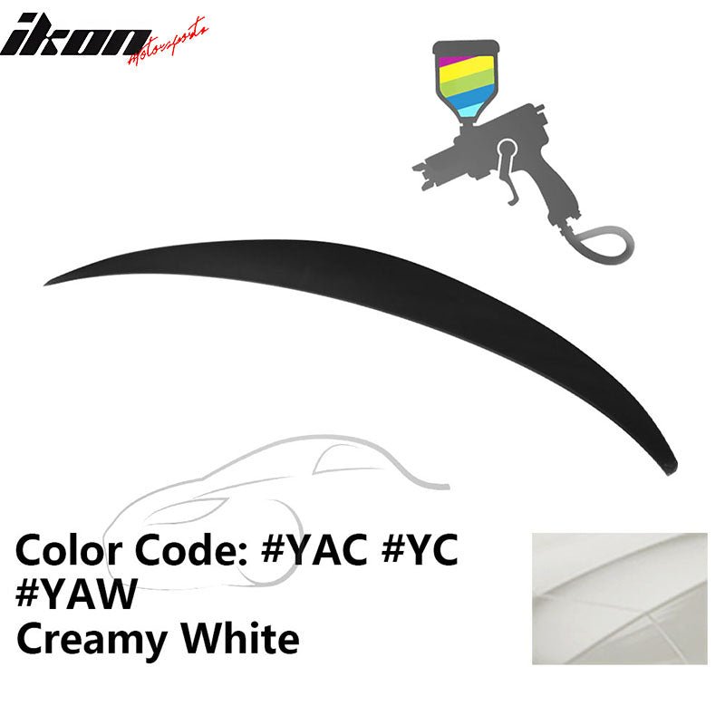 2010 - 2015 Hyundai Elantra OE Style Rear Trunk Spoiler ABSPainted YAC Creamy WhiteIkon Motorsports