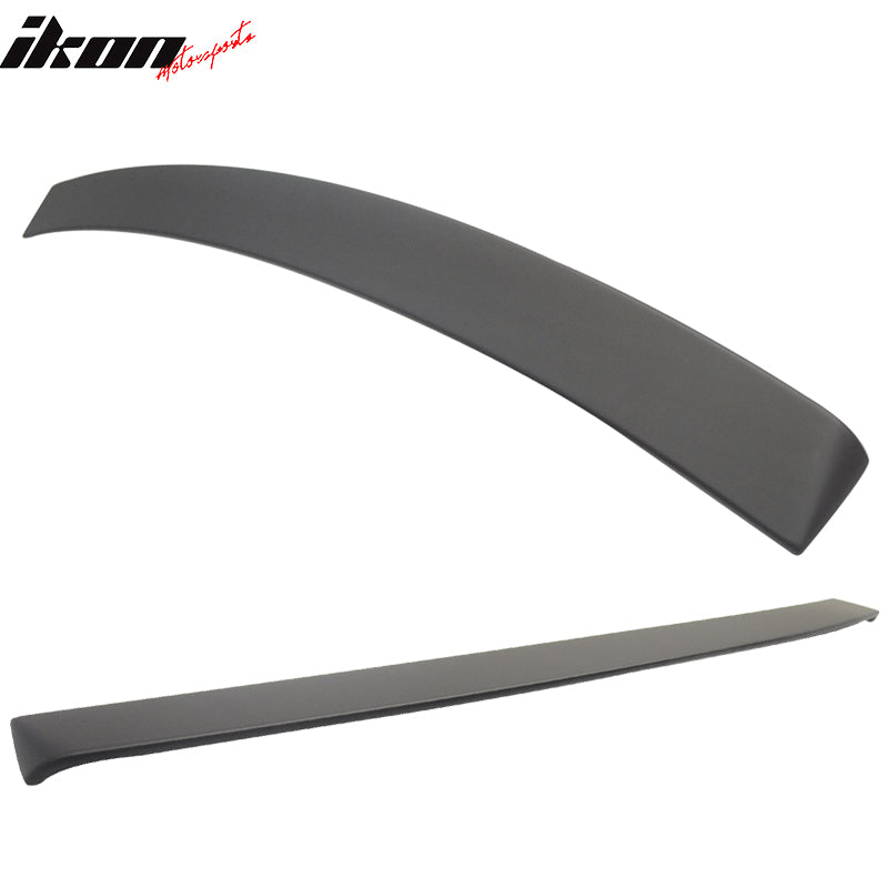IKON MOTORSPORTS L-Style Matte Black Rear Roof Spoiler For Mercedes W212 E-Class Sedan (2010-2016)