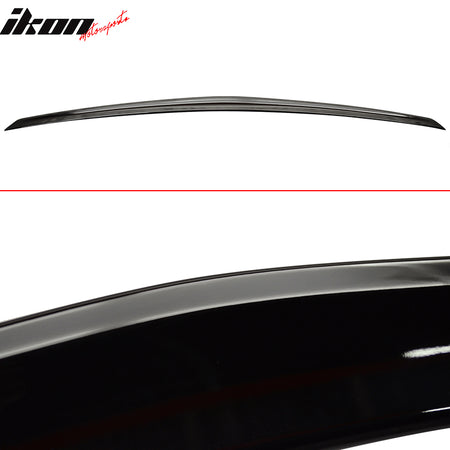 Fits 10-16 Benz W212 Sedan AMG Trunk Spoiler + OE Roof Wing Painted #040 Black