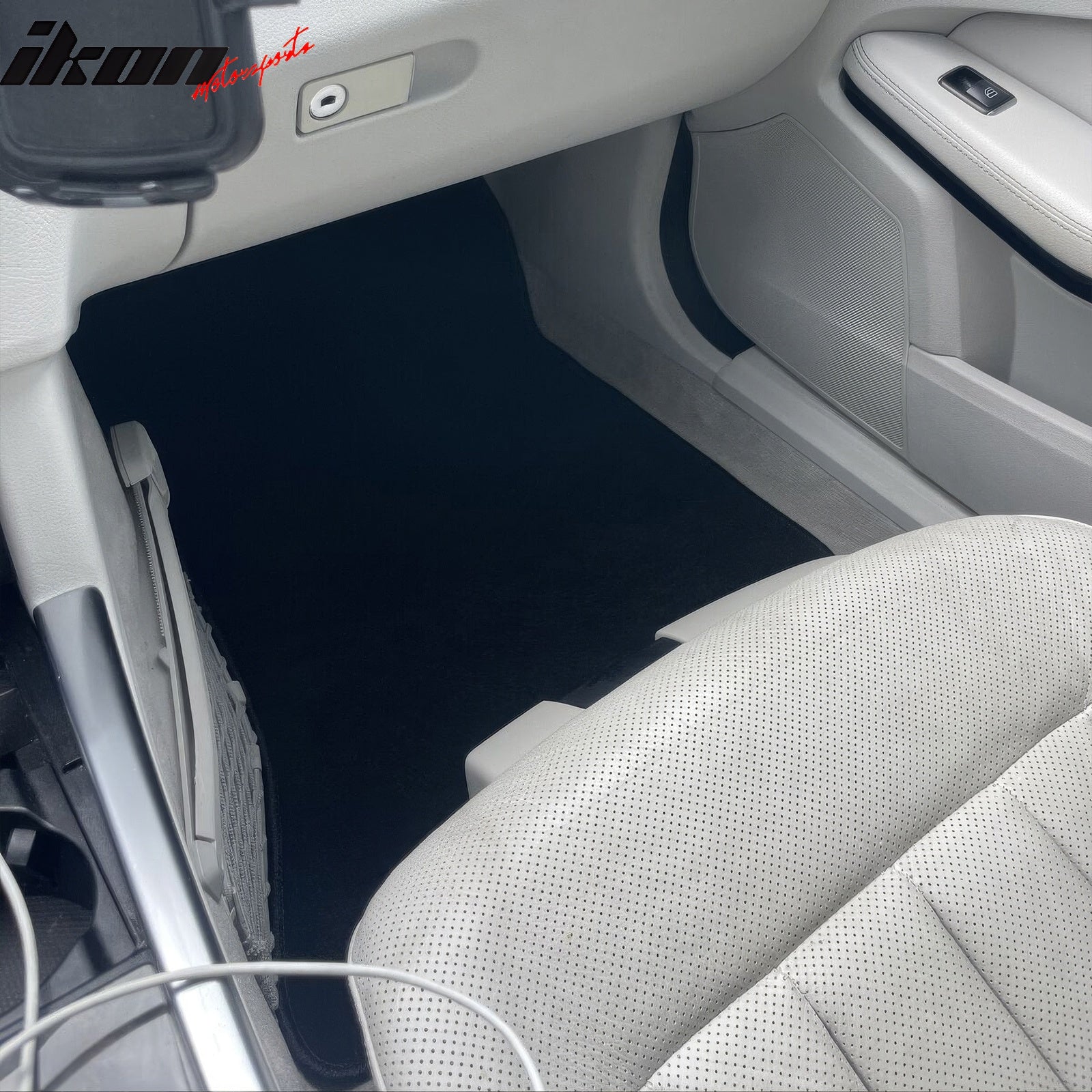 Recambo Rubber Floor Mats For Mercedes E-Class W212 / S212 (2009-2016) - Beige - Set Of 4