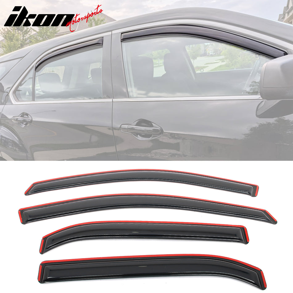 2010-2017 Chevrolet Equinox Smoke Window Visors Rain Guards Acrylic