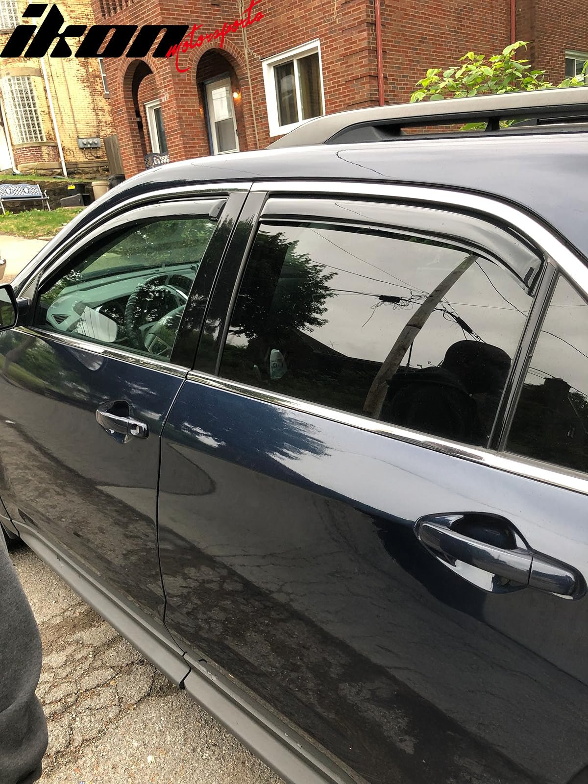 Fits 10-17 Chevrolet Equinox Window Visors Vent Rain Guards Deflector In-Channel