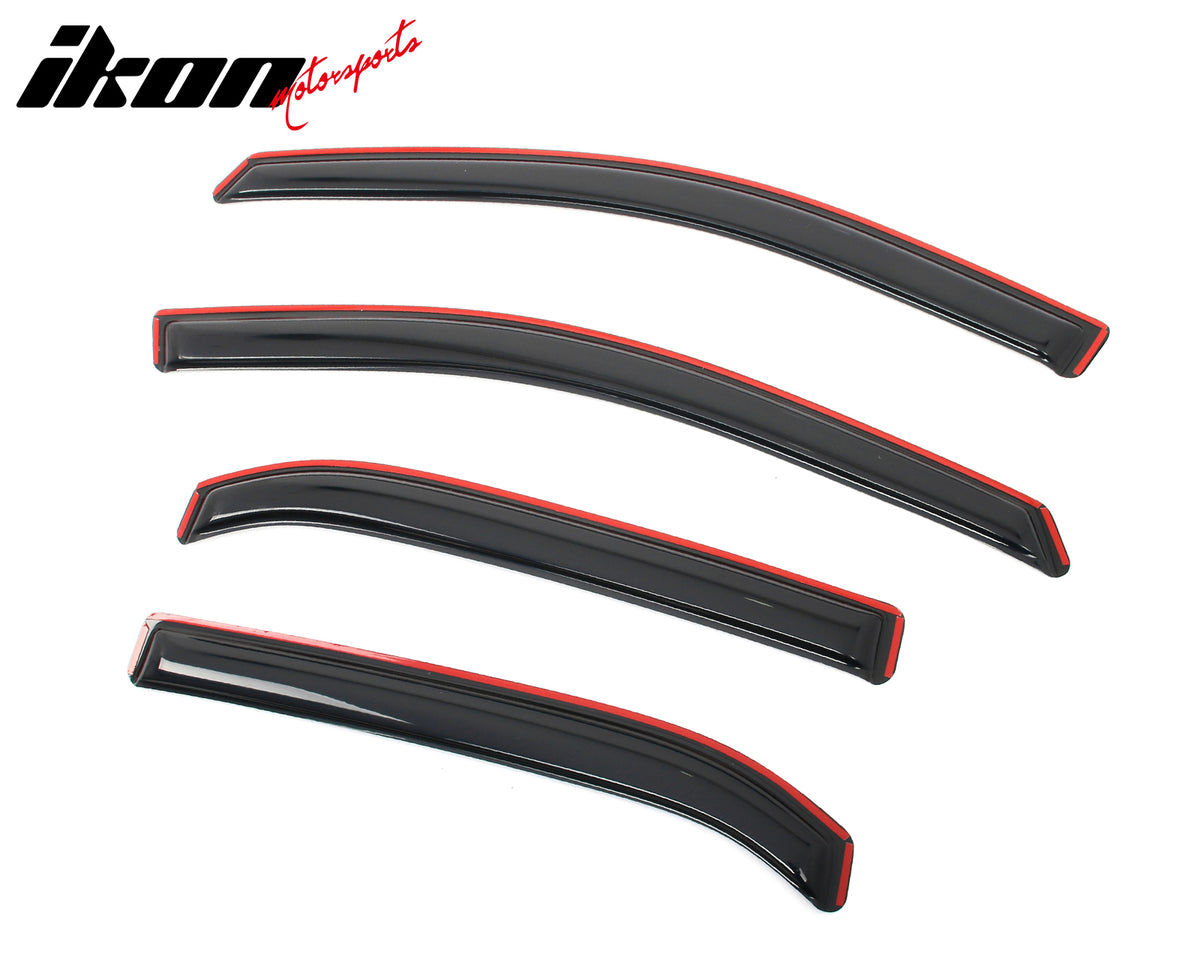 Fits 10-17 Chevrolet Equinox Window Visors Vent Rain Guards Deflector In-Channel
