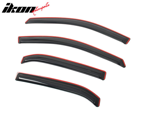 Fits 10-17 Chevrolet Equinox Window Visors Vent Rain Guards Deflector In-Channel