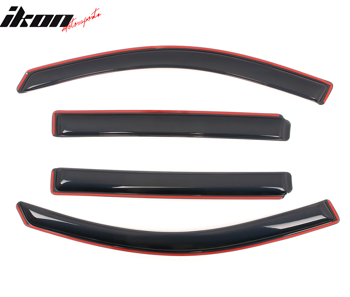 Fits 10-17 GMC Terrain Window Visors Acrylic In-Channel Rain Wind Shade 4PCS Set