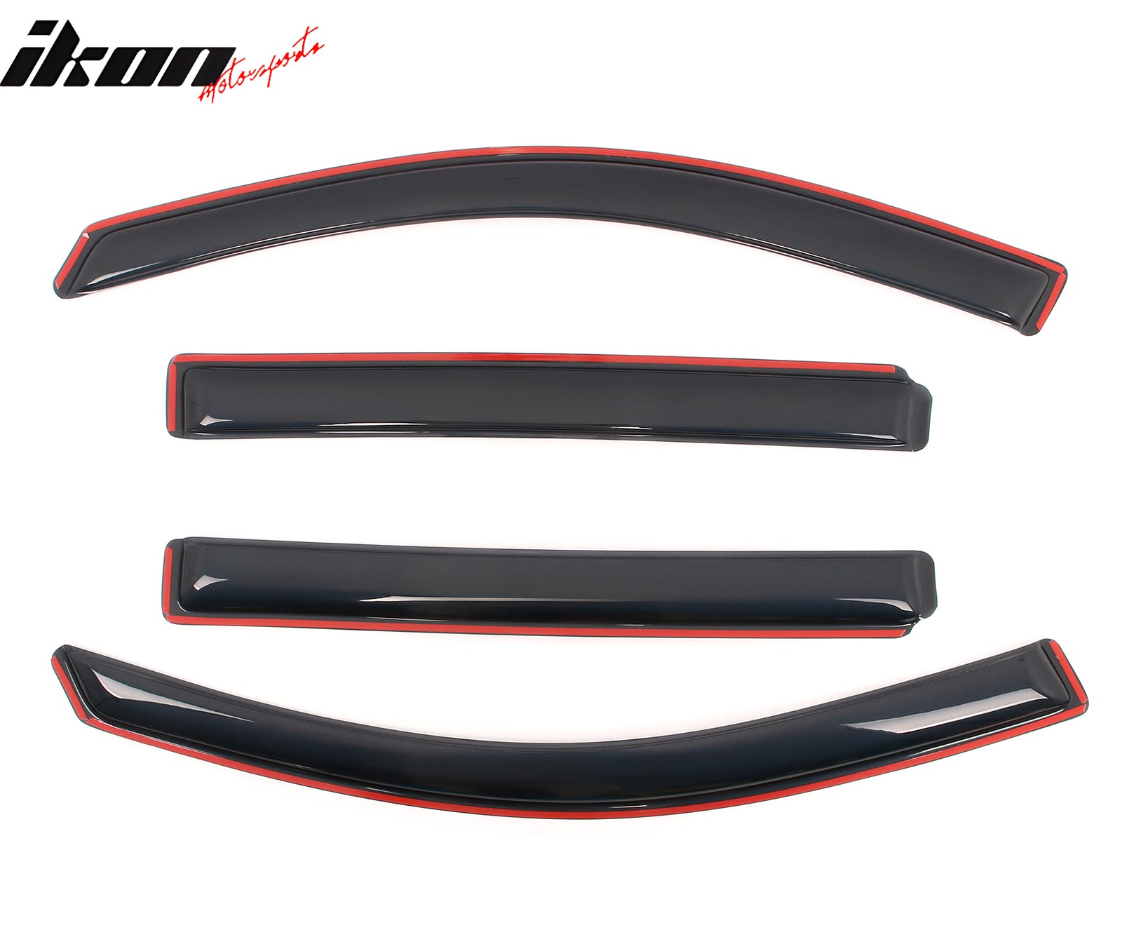 Fits 10-17 GMC Terrain Window Visors Acrylic In-Channel Rain Wind Shade 4PCS Set