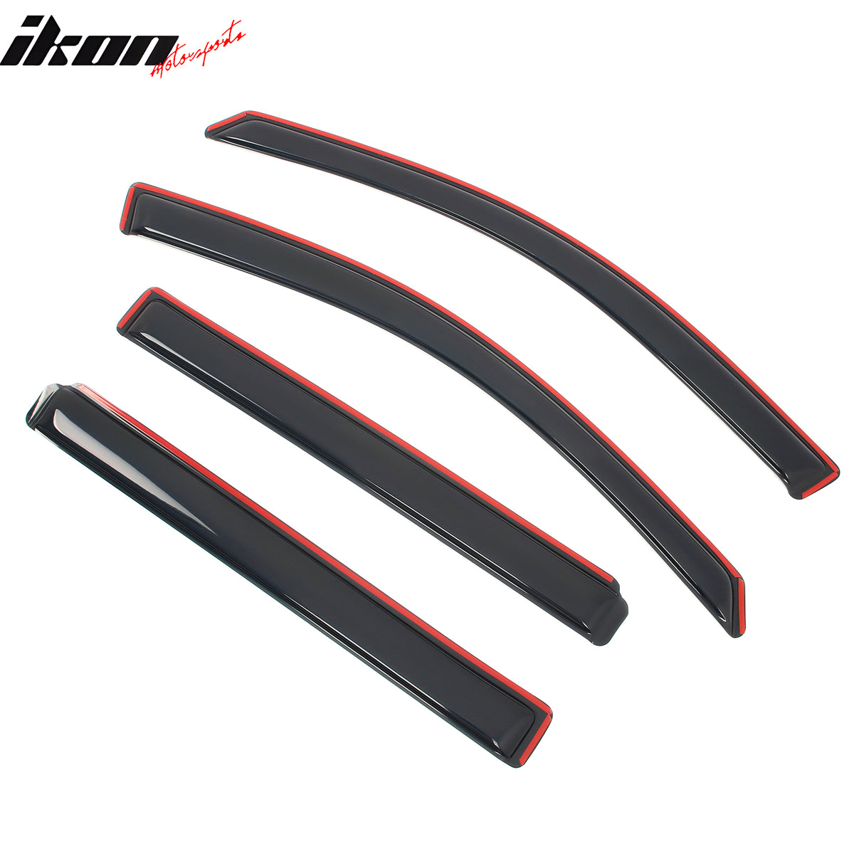 Fits 10-17 GMC Terrain Window Visors Acrylic In-Channel Rain Wind Shade 4PCS Set