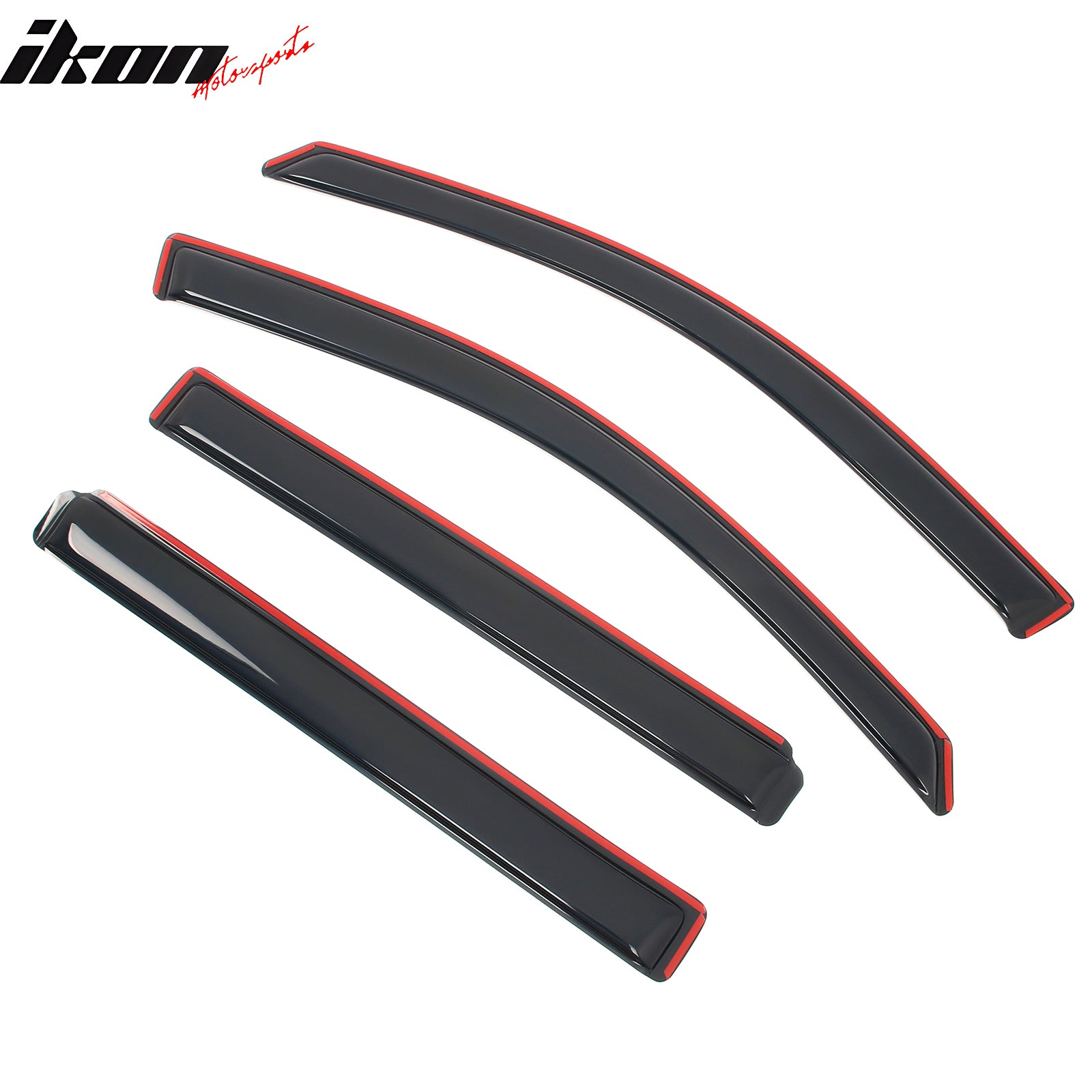 Fits 10-17 GMC Terrain Window Visors Acrylic In-Channel Rain Wind Shade 4PCS Set