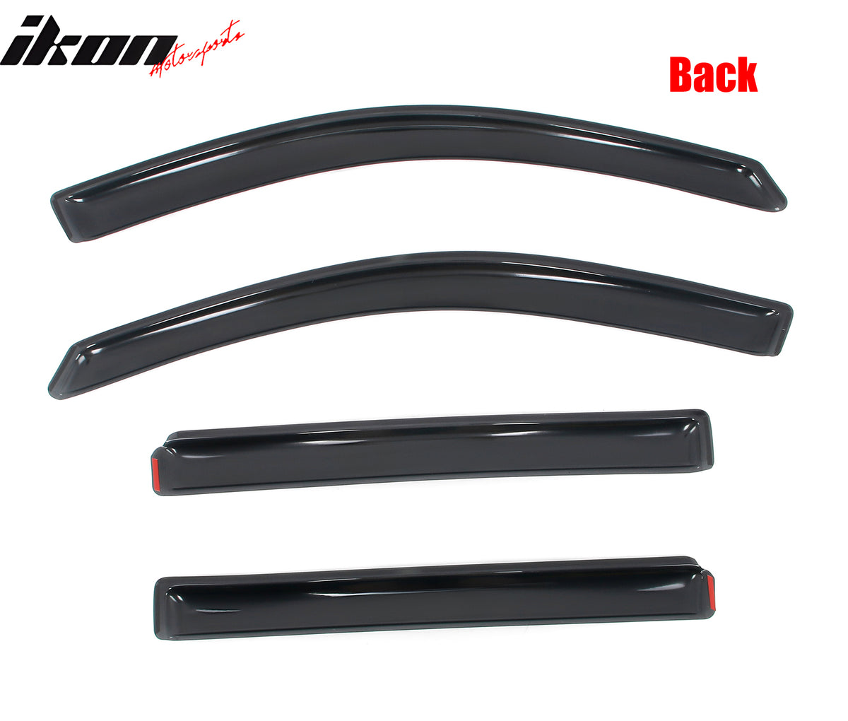 Fits 10-17 GMC Terrain Window Visors Acrylic In-Channel Rain Wind Shade 4PCS Set