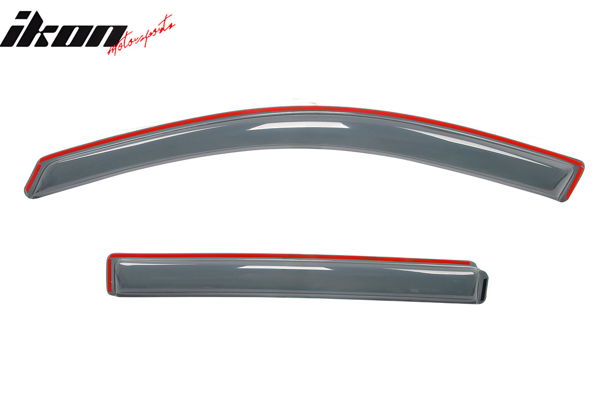 Fits 10-17 GMC Terrain Window Visors Acrylic In-Channel Rain Wind Shade 4PCS Set