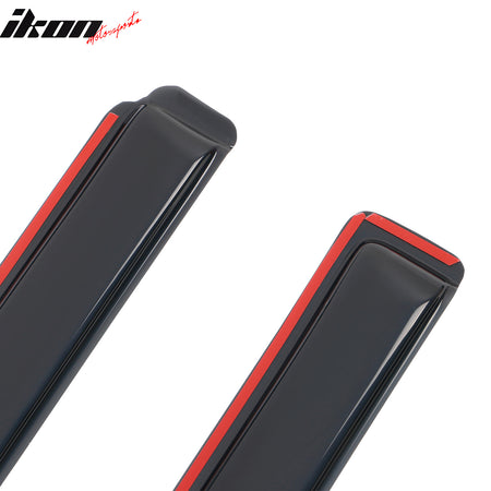 Fits 10-17 GMC Terrain Window Visors Acrylic In-Channel Rain Wind Shade 4PCS Set