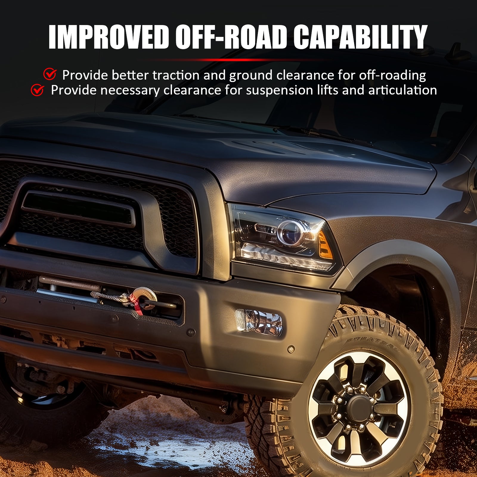 Fits 10-18 Dodge Ram 2500 3500 OE Factory Style Fender Flares Cover Unpainted PP