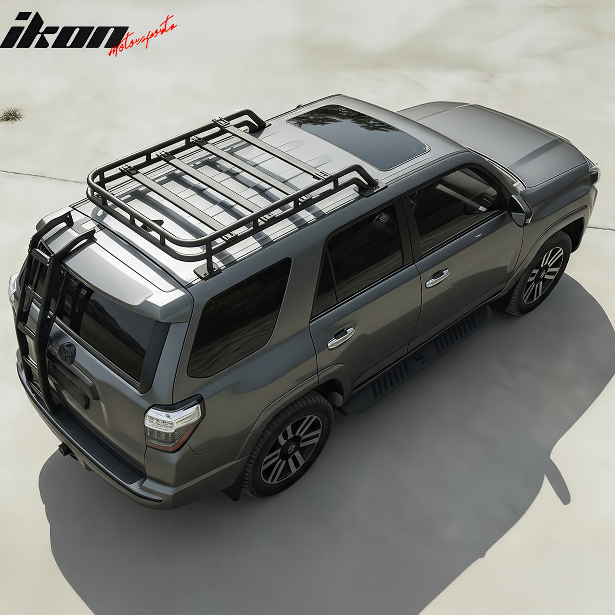 For 10-24 Toyota 4Runner T Style Adjustable Cargo Basket Cross Bars Aluminum 5PC