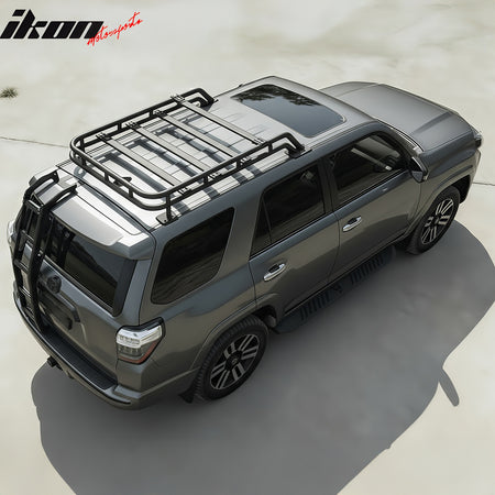 For 10-24 Toyota 4Runner T Style Adjustable Cargo Basket Cross Bars Aluminum 5PC