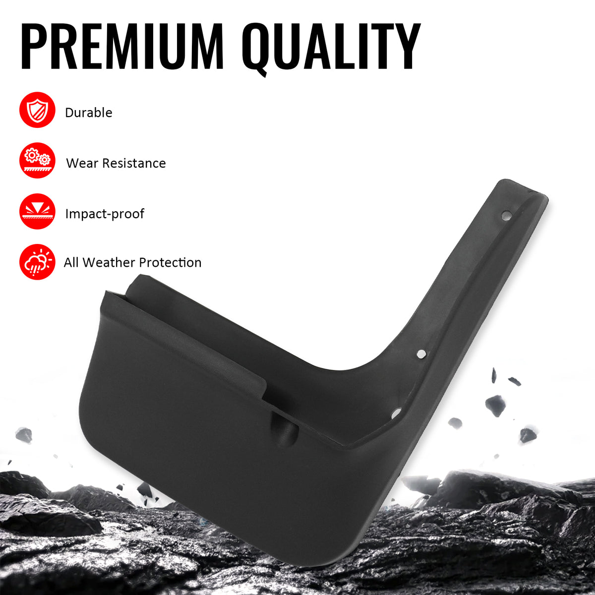 Fits 11-13 Toyota Highlander Front & Rear Mud Flaps Wheel Arch Splash Guards PP