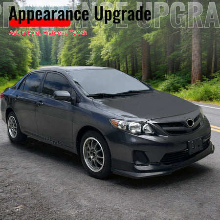 Fits 11-13 Toyota Corolla T Style Front Bumper Lip Chin Spoiler Matte Black PP