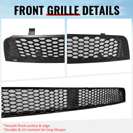 Fits 11-14 Subaru Impreza WRX & WRX STI Gloss Black Honeycomb Lower Grille PP