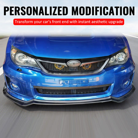 Fits 11-14 Subaru Impreza WRX & WRX STI Gloss Black Honeycomb Upper Grille ABS