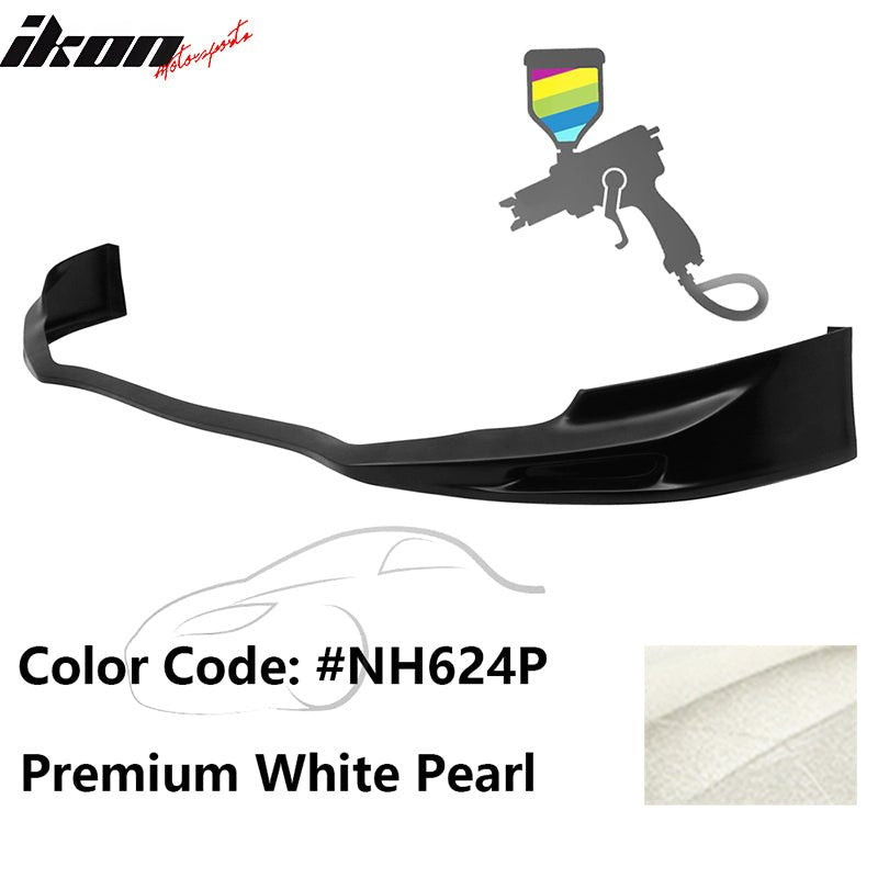 2011 - 2014 Acura TSX Painted Front Bumper Lip Spoiler PUPainted NH624P Premium White PearlIkon Motorsports