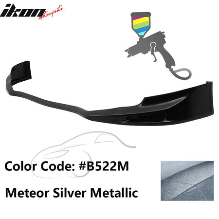 2011 - 2014 Acura TSX Painted Front Bumper Lip Spoiler PUPainted B522M Meteor Silver MetallicIkon Motorsports