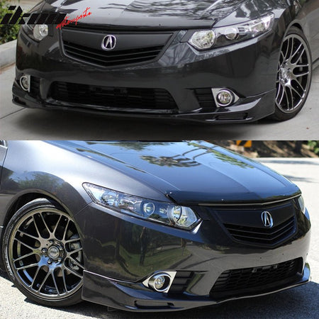 2011 - 2014 Acura TSX Painted Front Bumper Lip Spoiler PUPainted B522M Meteor Silver MetallicIkon Motorsports