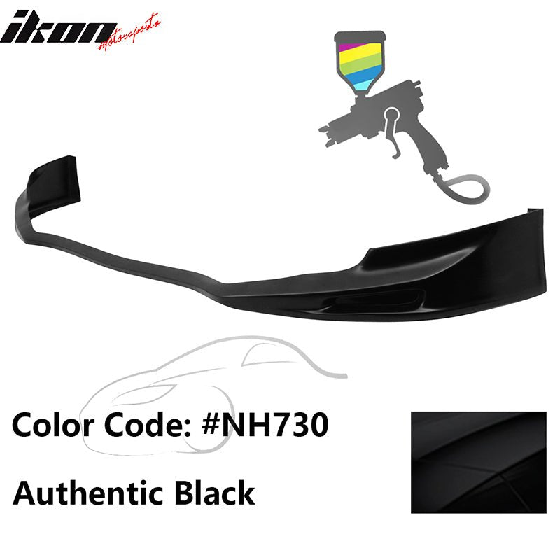 2011 - 2014 Acura TSX Painted Front Bumper Lip Spoiler PUPainted NH730 Authentic BlackIkon Motorsports