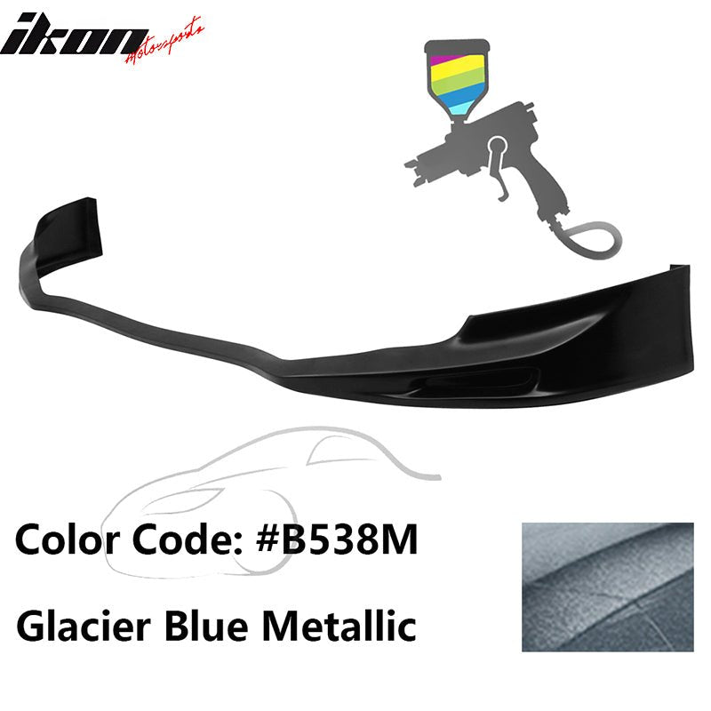 2011 - 2014 Acura TSX Painted Front Bumper Lip Spoiler PUPainted B538M Glacier Blue MetallicIkon Motorsports