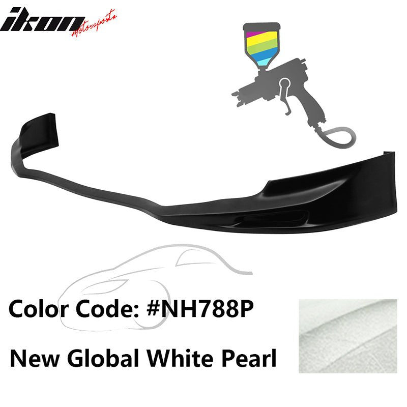 2011 - 2014 Acura TSX Painted Front Bumper Lip Spoiler PUPainted NH788P New Global White PearlIkon Motorsports