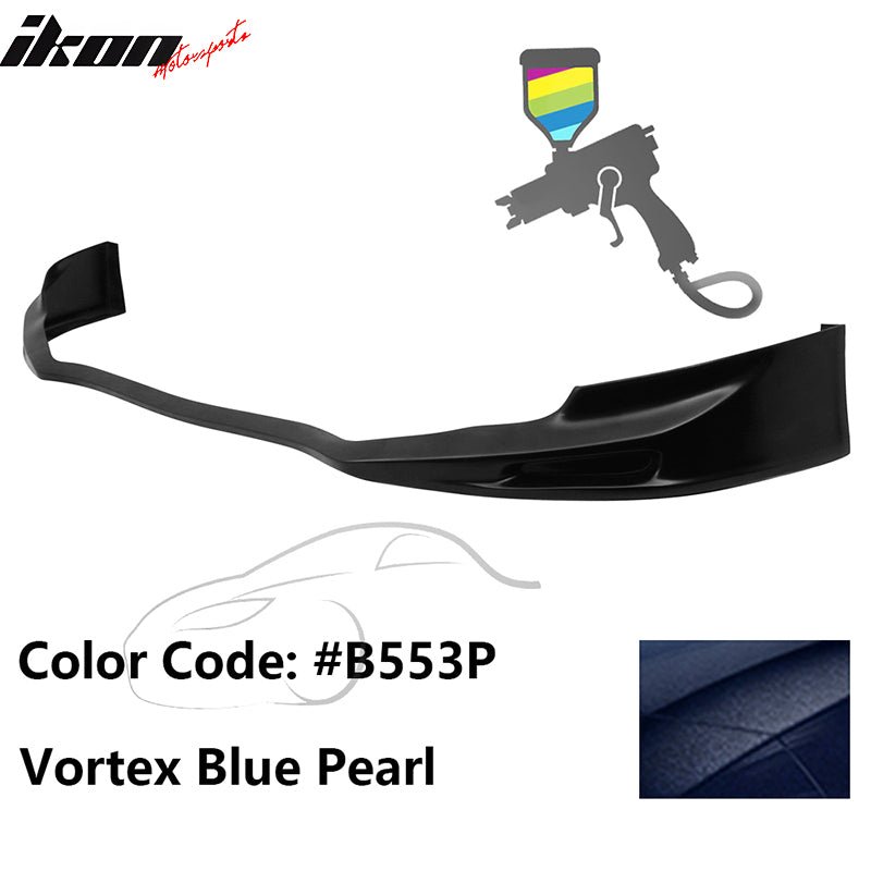 2011 - 2014 Acura TSX Painted Front Bumper Lip Spoiler PUPainted B553P Vortex Blue PearlIkon Motorsports
