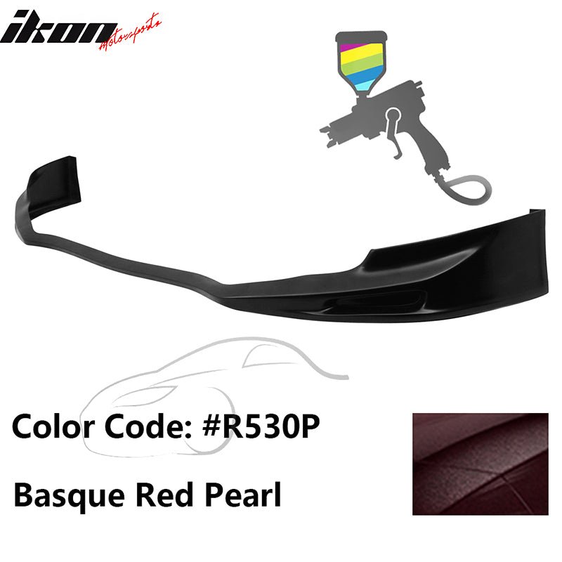 2011 - 2014 Acura TSX Painted Front Bumper Lip Spoiler PUPainted R530P Basque Red PearlIkon Motorsports