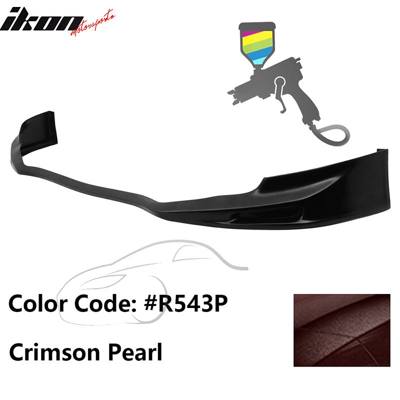2011 - 2014 Acura TSX Painted Front Bumper Lip Spoiler PUPainted R543P Crimson PearlIkon Motorsports