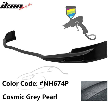 2011 - 2014 Acura TSX Painted Front Bumper Lip Spoiler PUPainted NH674P Cosmic Grey PearlIkon Motorsports