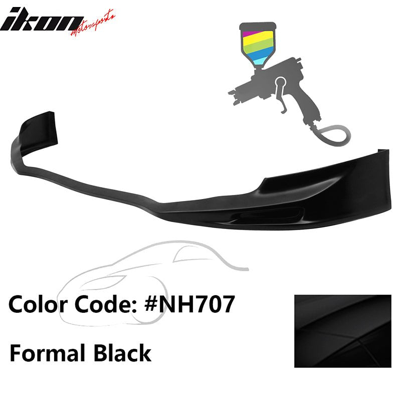 2011 - 2014 Acura TSX Painted Front Bumper Lip Spoiler PUPainted NH707 Formal BlackIkon Motorsports
