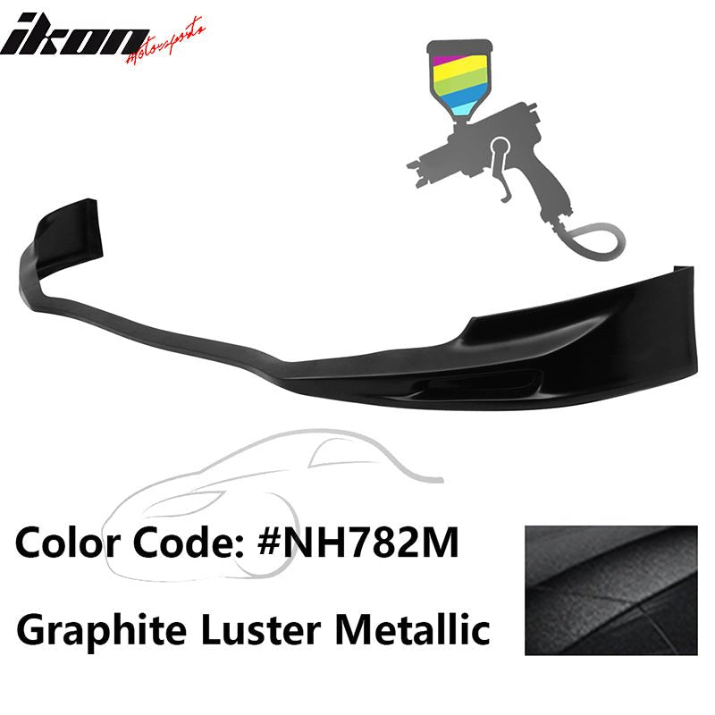 2011 - 2014 Acura TSX Painted Front Bumper Lip Spoiler PUPainted NH782M Graphite Luster MetallicIkon Motorsports