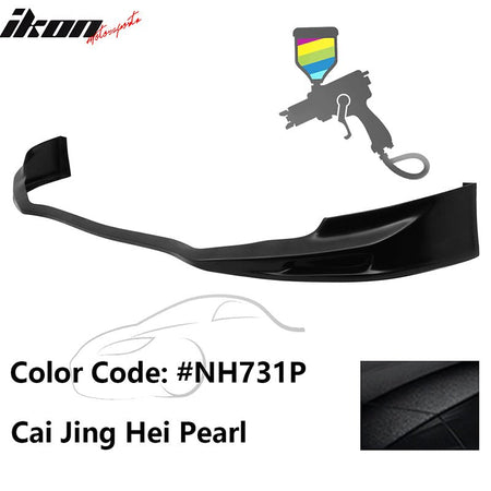 2011 - 2014 Acura TSX Painted Front Bumper Lip Spoiler PUPainted NH731P Cai Jing Hei PearlIkon Motorsports