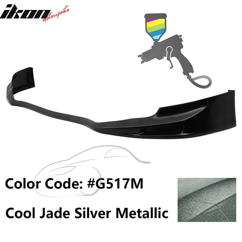 2011 - 2014 Acura TSX Painted Front Bumper Lip Spoiler PUPainted G517M Cool Jade Silver MetallicIkon Motorsports
