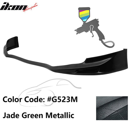 2011 - 2014 Acura TSX Painted Front Bumper Lip Spoiler PUPainted G523M Jade Green MetallicIkon Motorsports