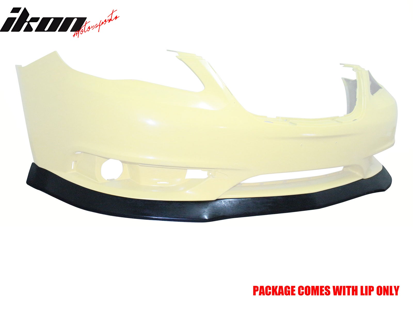 IKON MOTORSPORTS Front Bumper Lip, Compatible with 2011-2014 Chrysler 200, IK Style PU Polyurethane Air Dam Chin Spoiler Protector Splitter 1PCS
