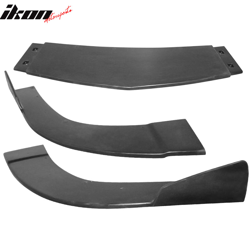 For 11-14 Chrysler 200 3PCS IK Style Front Bumper Lip Chin Splitter Unpainted PU