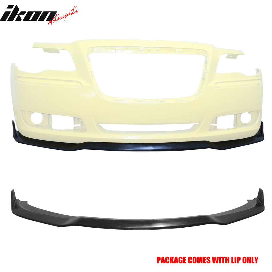 2011-2014 Chrysler 300 IKON S Style Unpainted Front Bumper Lip Chin PU
