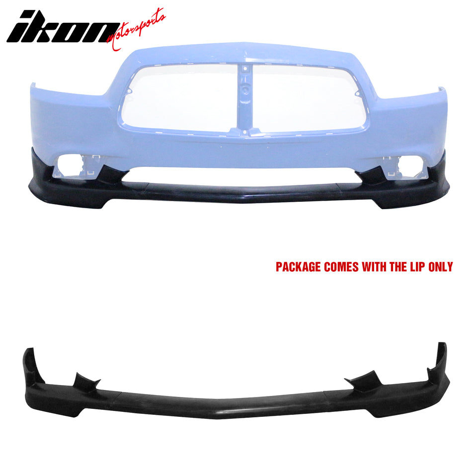 2011-2014 Dodge Charger KB Style 3PCS Front Bumper Lip Spoiler Chin PU