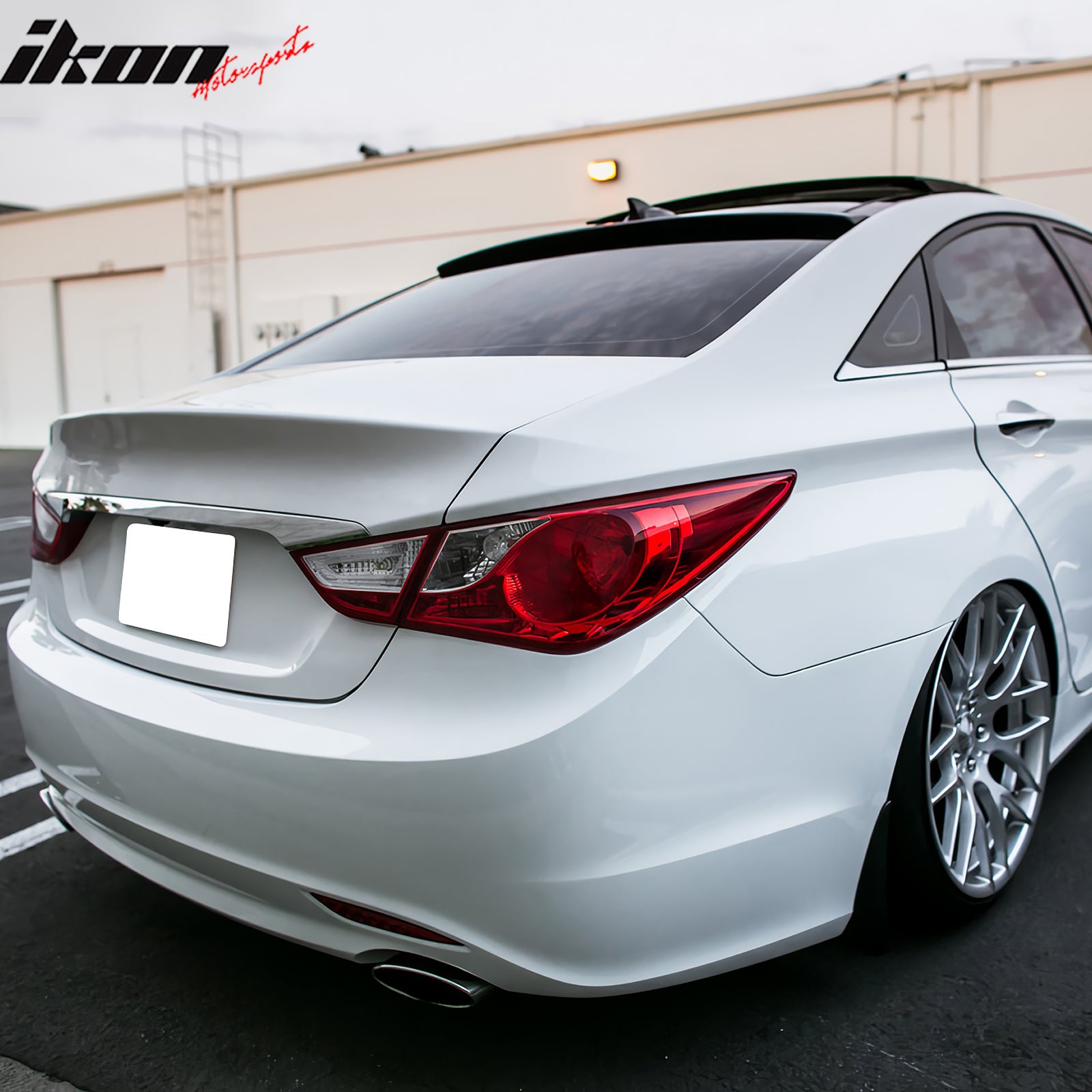 W-Power V-Style Trunk Spoiler For Hyundai Sonata 2011-2014 – Unpainted Black ABS, 2-SP-9076-BK