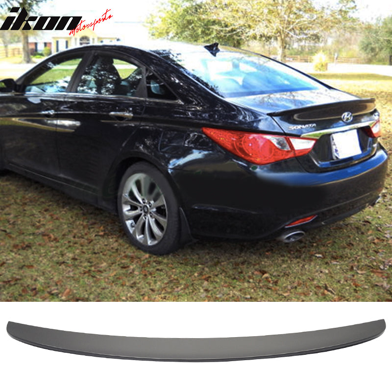 2011-2014 Hyundai YF Sonata DTO Style Unpainted Rear Trunk Spoiler ABS