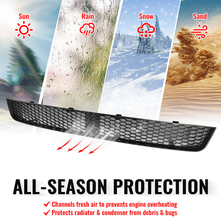 Fits 11-14 Subaru Impreza WRX & WRX STI Carbon Fiber Look Honeycomb Lower Grille