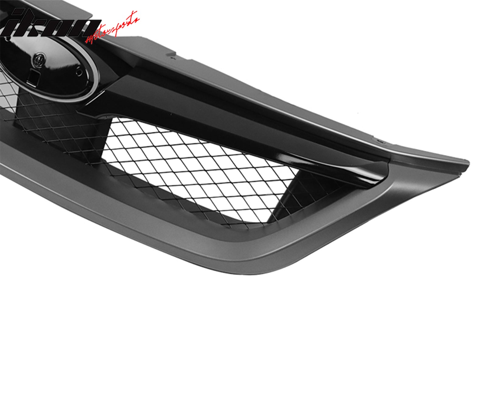 Fits 11-14 Subaru Impreza WRX STI OE Front Bumper Grille Gloss Black W/ Gray