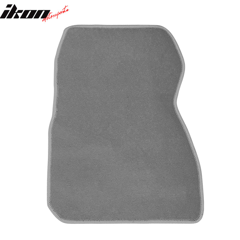 Fits 12-18 Ford Focus Front & Rear Floor Mats Carpet Gray 4PCS Set - Nylon