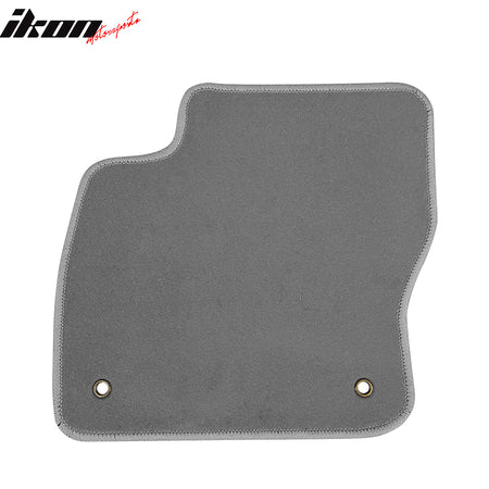 Fits 12-18 Ford Focus Front & Rear Floor Mats Carpet Gray 4PCS Set - Nylon